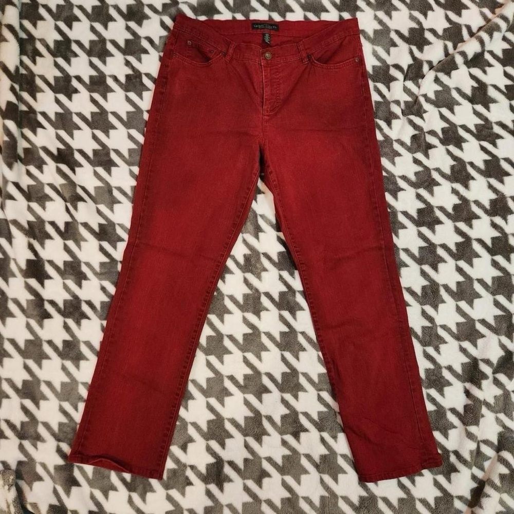 Size 14W Lauren Ralph Lauren Jeans Womens  Mid Rise Straight Leg